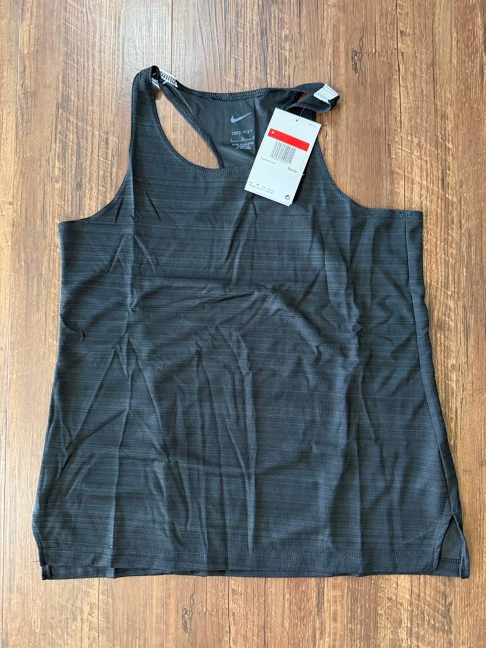 Nike Black Racerback Performance Tank Kid’s Large New